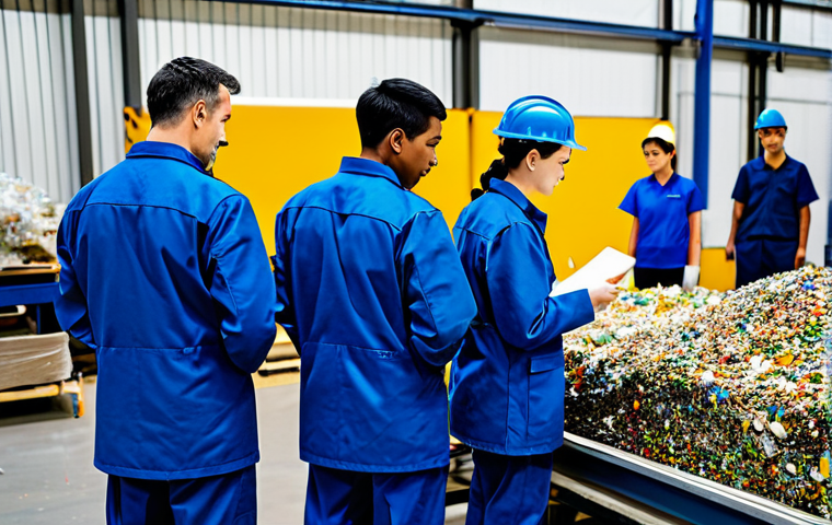 산업공학과 머신 비전 - Engineer Analyzing Data**

"A female industrial engineer in a hard hat and professional attire, stan...