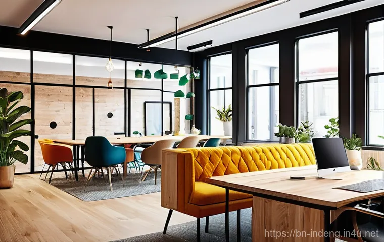 산업공학 작업 설계 - **Prompt: Smart Work and Technology Integration in a Modern Office**
    A diverse team of professio...